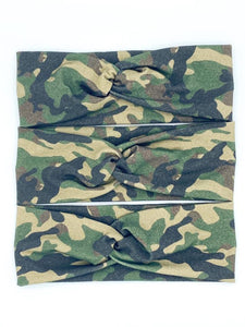 Camo Headbands With A Twist