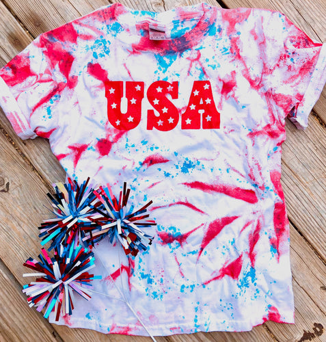 USA Tie Dye Kids Tee