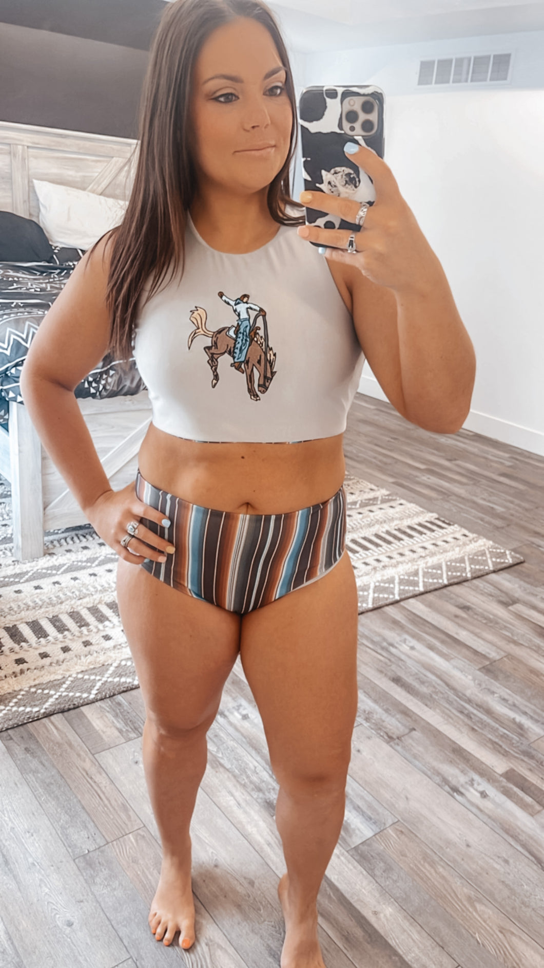 Beach Bucks Reversible Swim Top