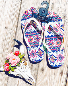 Aztec Junkie Flip Flops